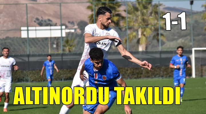 Altınordu evinde takıldı...