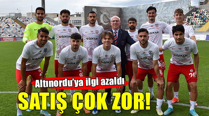 Altınordu'ya ilgi azaldı...