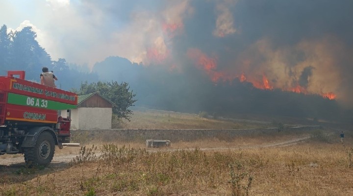 Ankara'da başlayan yangın Bolu'ya sıçradı!