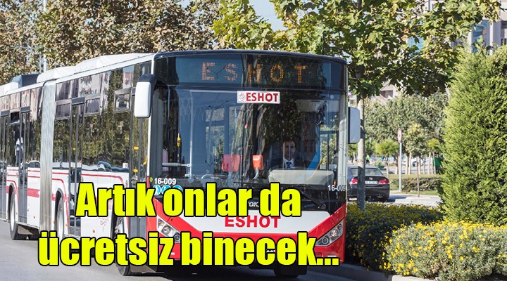 Artık onlar da ücretsiz binecek...