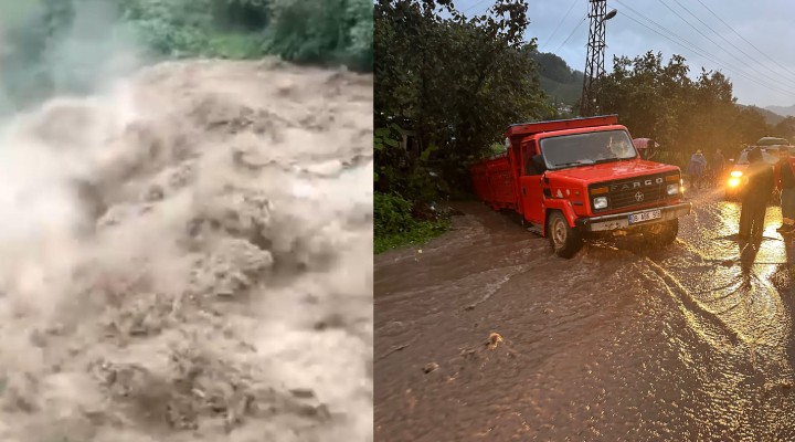 Artvin'de sel ve heyelan... 32 köy yolu ulaşıma kapandı!