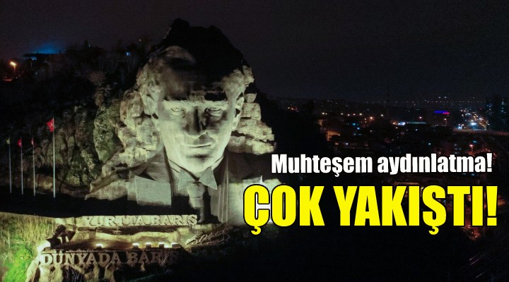 Atatürk Maskı'na muhteşem aydınlatma!