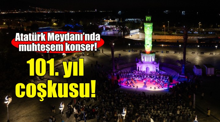 Atatürk Meydanı'nda Cumhuriyet coşkusu!