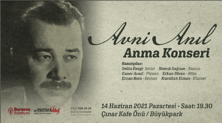 Avni Anıl Bornova'da anılacak