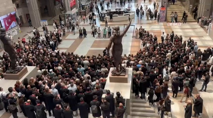 Avukatlardan Çağlayan'da 'Pehlivan' protestosu