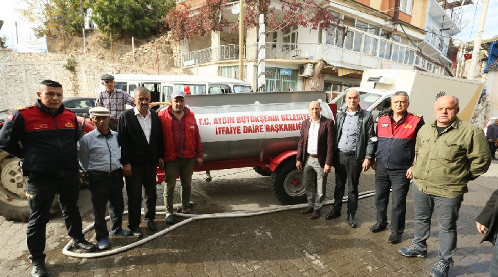 Aydın Büyükşehir'den tanker desteği!
