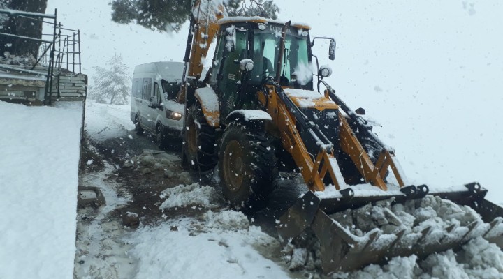 Aydın'da kar yağışı etkili oldu!