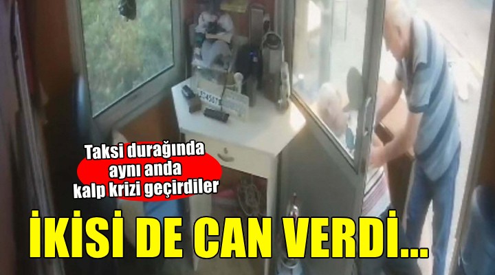 Aynı anda kalp krizi geçiren 2 taksici can verdi