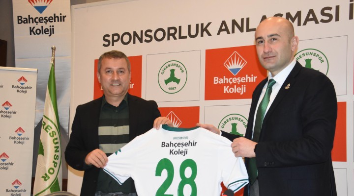 Bahçeşehir Koleji, Giresunspor'a sponsor oldu