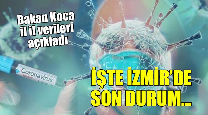 Bakan Koca il il verileri açıkladı... İşte İzmir'de son durum!