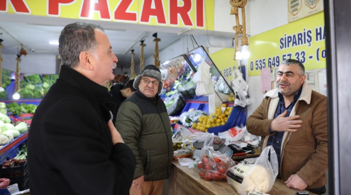 Başkan Balaban Akgedik'te esnaf ziyareti yaptı