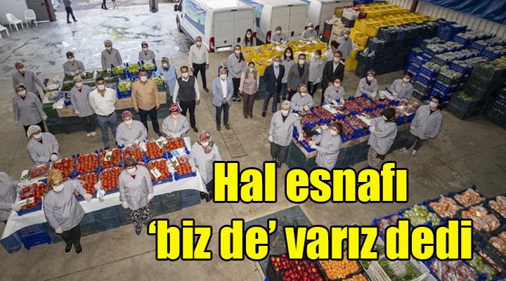 Balık hali esnafından Biz Varız dayanışmasına destek