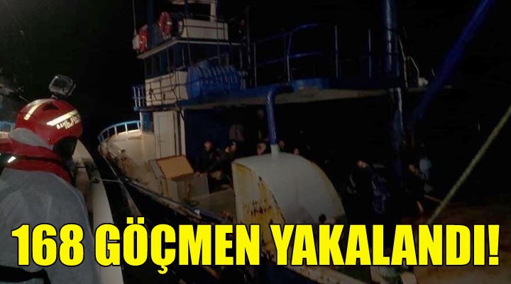 Balıkçı teknesinde 168 göçmen!
