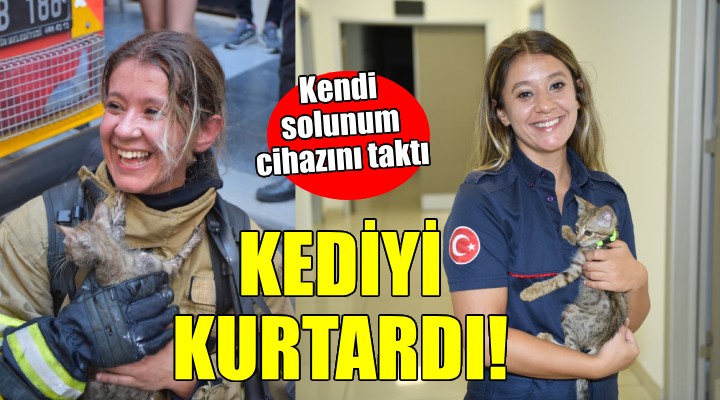 Balıkesir Büyükşehir'in kahraman itfaiye eri... Kendi solunum cihazıyla kurtardı!