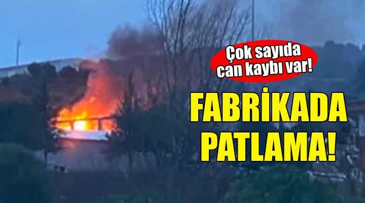 Balıkesir'de fabrikada patlama: Çok sayıda can kaybı var!