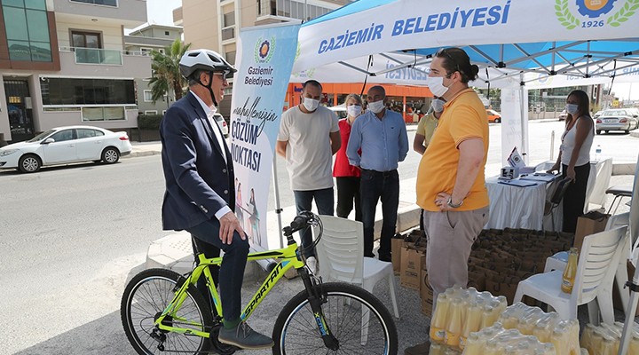 Başkan Arda'dan bisikletli denetim