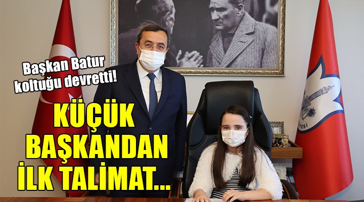 Başkan Batur koltuğunu devretti!