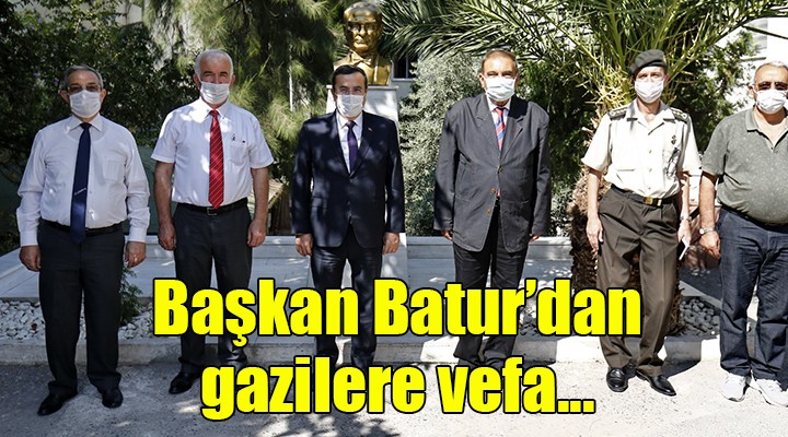 Başkan Batur'dan gazilere vefa