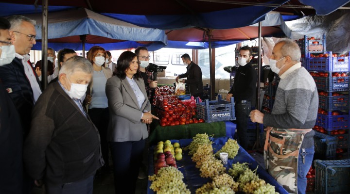 Başkan Çerçioğlu'ndan semt pazarına ziyaret!