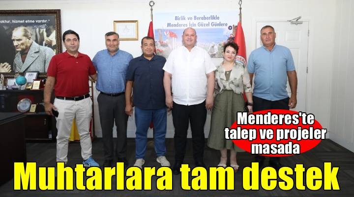 Başkan Çiçek, Muhtarlar Derneği'ni ağırladı