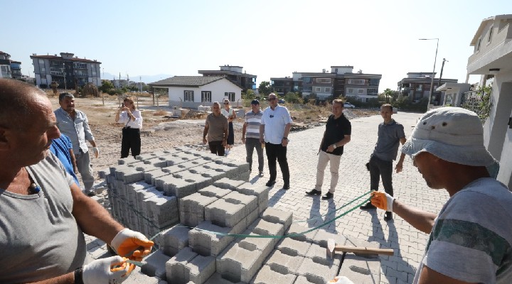 Başkan Çiçek sahaya indi, çalışmaları inceledi