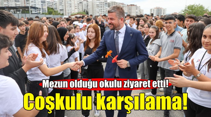 Başkan Duman'a mezun olduğu lisede coşkulu karşılama!