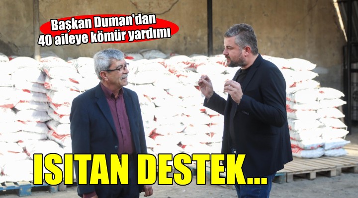 Başkan Duman'dan 'Askıda kömür' kampanyasına destek...