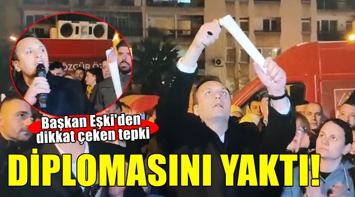 Başkan Eşki'den dikkat çeken tepki... DİPLOMASINI YAKTI!