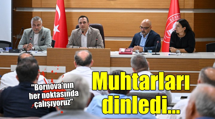 Başkan Eşki muhtarlarla buluştu, sorunları dinledi