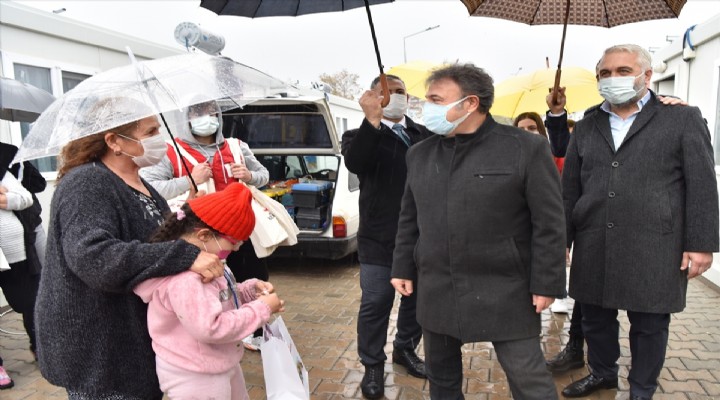 Başkan İduğ'dan depremzedelere yılbaşı ziyareti