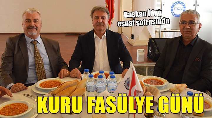 Başkan İduğ esnaf sofrasında