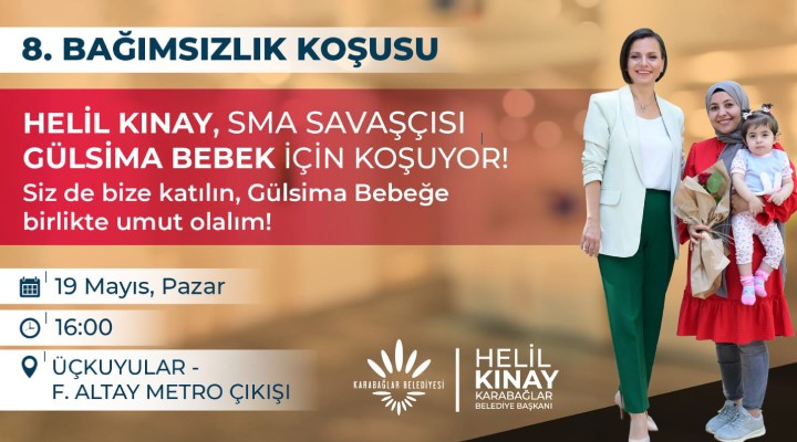 Başkan Kınay 19 Mayıs'ta Gülsima için koşacak!