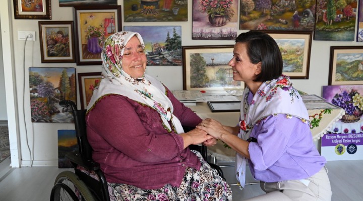 Başkan Kınay'dan Şalvarlı Ressam'a ziyaret!