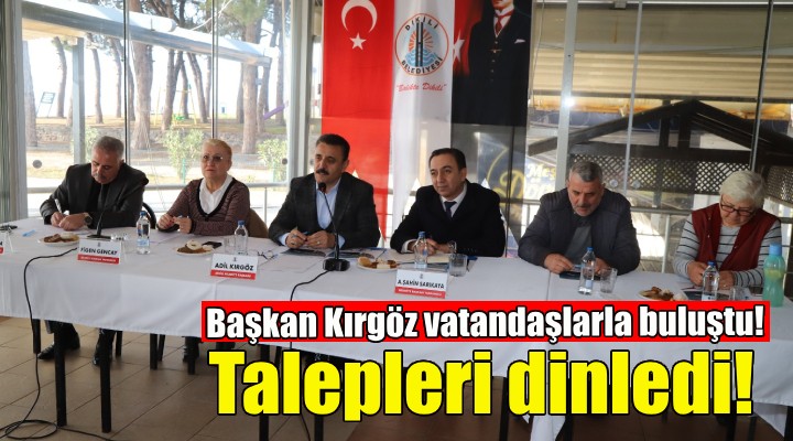 Başkan Kırgöz Kabakum Mahallesi'nde vatandaşlarla buluştu!