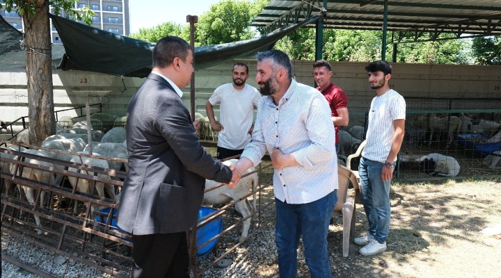 Başkan Okuroğlu, Tire Belediyesi hayvan pazarı esnafını ziyaret etti