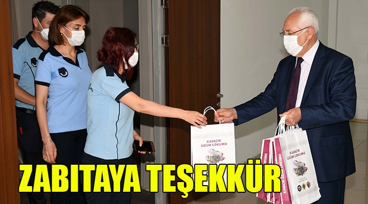 Başkan Selvitopu'dan zabıtaya teşekkür