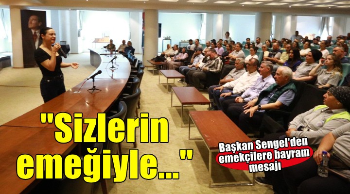 Başkan Sengel'den belediye emekçilerine bayram mesajı: Sizlerin emeğiyle çalışmaya devam ediyoruz