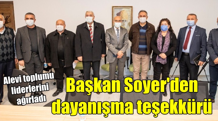 Başkan Soyer'den Alevilere dayanışma teşekkürü...