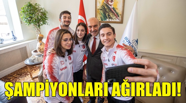 Başkan Soyer, şampiyonları ağırladı!