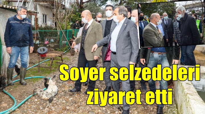 Başkan Soyer sel mağduru esnafı ve köylüyü ziyaret etti... DERDİNİZE DERMAN OLACAĞIZ!