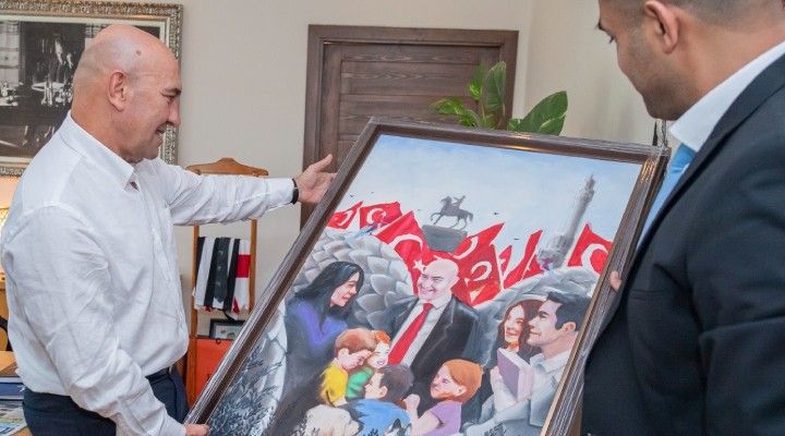 Başkan Soyer'e teşekkür portresi