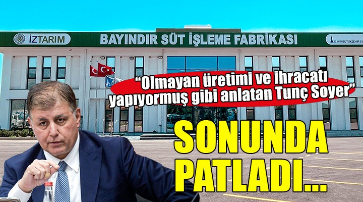 Başkan Tugay: Olmayan üretimi ve ihracatı yapıyormuş gibi anlatan Tunç Soyer!