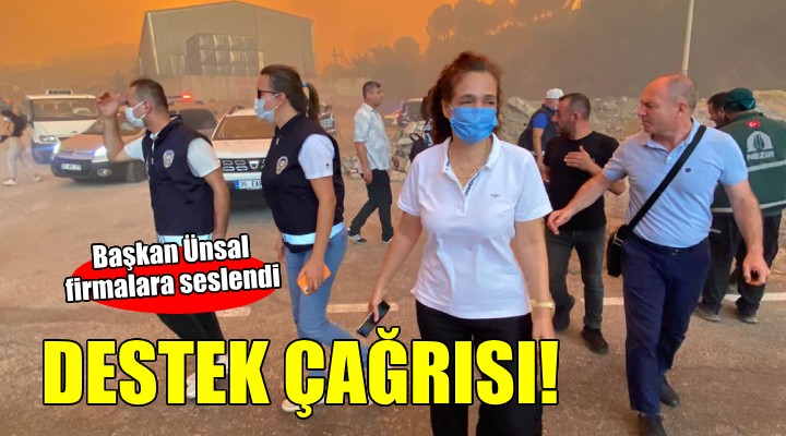 Başkan Ünsal'dan destek çağrısı...