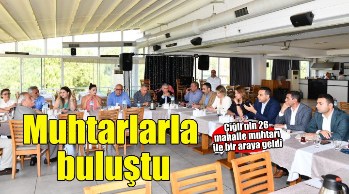 Başkan Yıldız, muhtarlarla buluştu