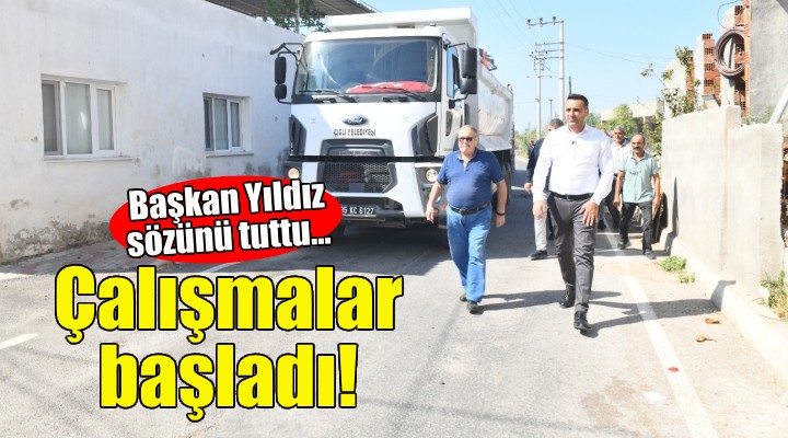 Başkan Yıldız sözünü tuttu... Kaklıç'ta çalışmalar başladı!