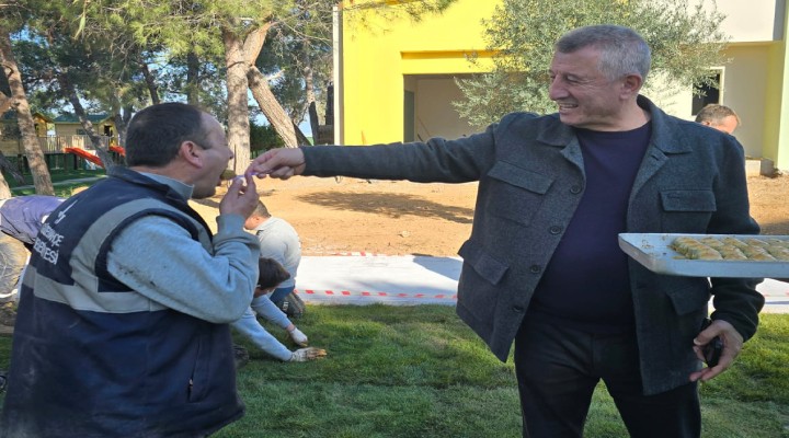 Başkandan Günay'dan baklavalı teşekkür