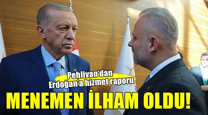 Başkanvekili Pehlivan'dan Erdoğan'a hizmet raporu...