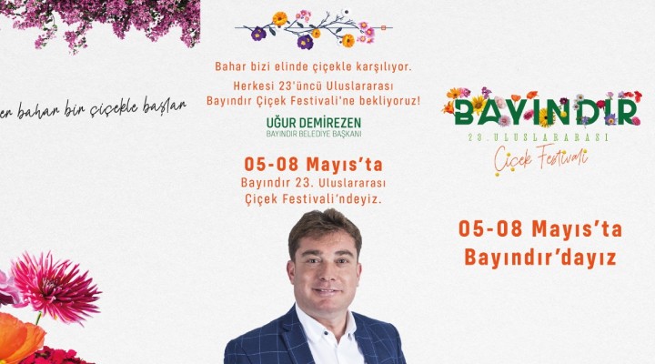 Bayındır Çiçek Festivali başlıyor