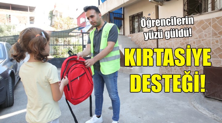 Bayraklı Belediyesi'nden öğrencilere kırtasiye desteği!