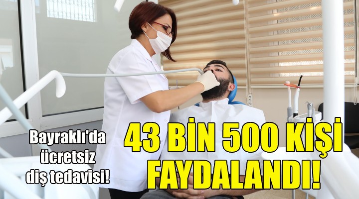 Bayraklı'da 3 yılda 43 bin 500 diş tedavisi!